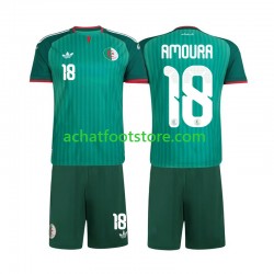 Maillot Algérie Mohamed Amoura 18 Extérieur Tenue pour Enfant 2026 Manche Courte Maillot Algérie Mohamed Amoura 18 Extérieur Tenue pour Enfant 2026 Manche Courte
