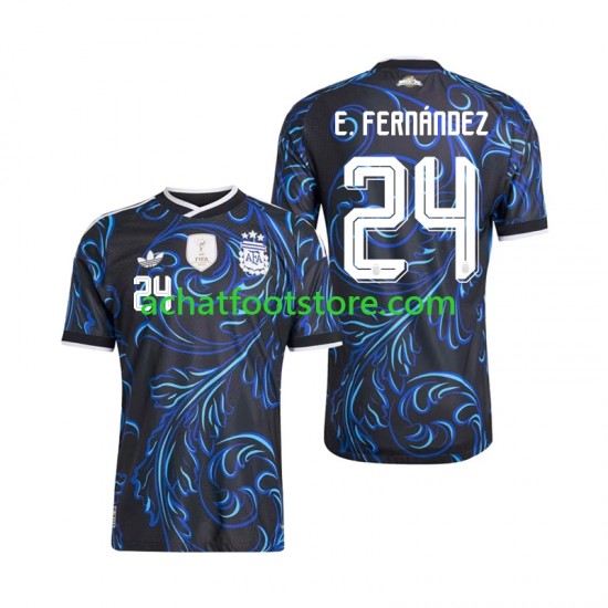 Maillot Argentine Enzo Fernandez 24 Extérieur Tenue pour Homme Coupe du Monde 2026 Manche Courte