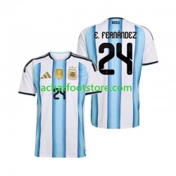 Maillot Argentine Enzo Fernandez 24 Domicile Tenue pour Homme Coupe du Monde 2026 Manche Courte