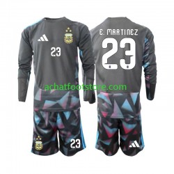 Maillot Argentine Emiliano Martinez 23 Gardien Domicile Tenue pour Enfant Coupe du Monde 2026 Manche Longue