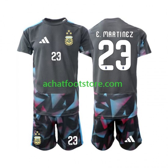 Maillot Argentine Emiliano Martinez 23 Gardien Domicile Tenue pour Enfant Coupe du Monde 2026 Manche Courte