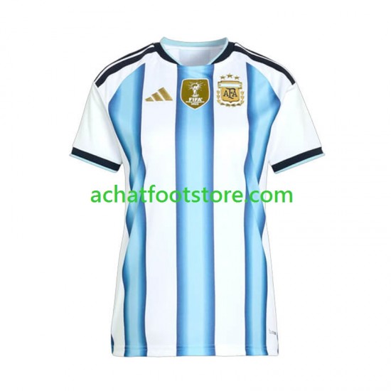 Maillot Argentine Domicile Tenue pour Femme Coupe du Monde 2026 Manche Courte