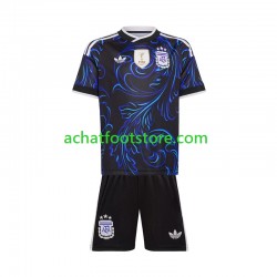 Maillot Argentine Extérieur Tenue pour Enfant Coupe du Monde 2026 Manche Courte