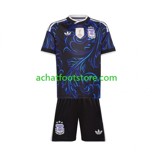 Maillot Argentine Extérieur Tenue pour Enfant Coupe du Monde 2026 Manche Courte