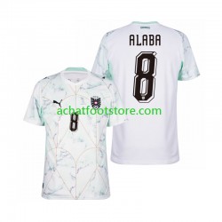 Maillot Autriche David Alaba 8 Extérieur Tenue pour Homme Coupe du Monde 2026 Manche Courte