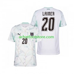 Maillot Autriche Konrad Laimer 20 Extérieur Tenue pour Homme Coupe du Monde 2026 Manche Courte