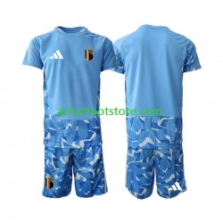 Maillot Belgique Gardien Domicile Tenue pour Enfant Coupe du Monde 2026 Manche Courte