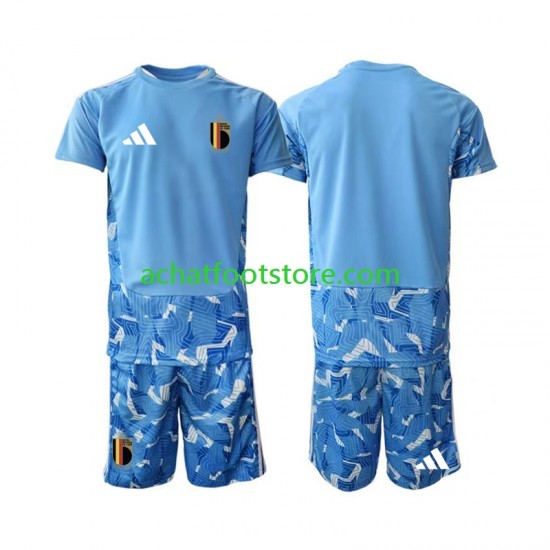 Maillot Belgique Gardien Domicile Tenue pour Enfant Coupe du Monde 2026 Manche Courte