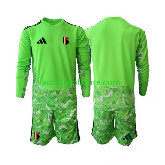 Maillot Belgique Gardien 3ème Tenue pour Enfant Coupe du Monde 2026 Manche Longue