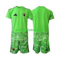 Maillot Belgique Gardien 3ème Tenue pour Enfant Coupe du Monde 2026 Manche Courte