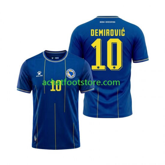 Maillot Bosnie-Herzégovine Ermedin Demirovic 10 Domicile Tenue pour Homme Coupe du Monde 2026 Manche Courte