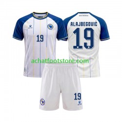 Maillot Bosnie-Herzégovine Kerim Alajbegovic 19 Extérieur Tenue pour Enfant Coupe du Monde 2026 Manche Courte
