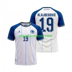 Maillot Bosnie-Herzégovine Kerim Alajbegovic 19 Extérieur Tenue pour Homme Coupe du Monde 2026 Manche Courte