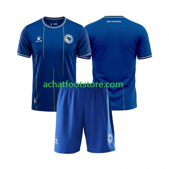 Maillot Bosnie-Herzégovine Domicile Tenue pour Enfant Coupe du Monde 2026 Manche Courte
