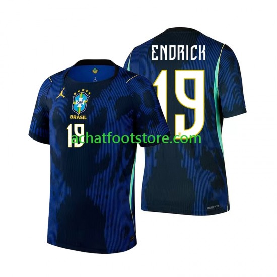 Maillot Brésil Endrick 19 Extérieur Tenue pour Homme Coupe du Monde 2026 Manche Courte