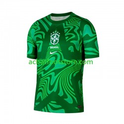 Maillot Brésil Gardien Extérieur Tenue pour Homme Coupe du Monde 2026 Manche Courte