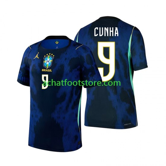Maillot Brésil Matheus Cunha 9 Extérieur Tenue pour Homme Coupe du Monde 2026 Manche Courte