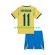 Maillot Brésil Raphinha 11 Domicile Tenue pour Enfant Coupe du Monde 2026 Manche Courte