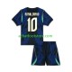Maillot Brésil Ronaldinho 10 Extérieur Tenue pour Enfant Coupe du Monde 2026 Manche Courte