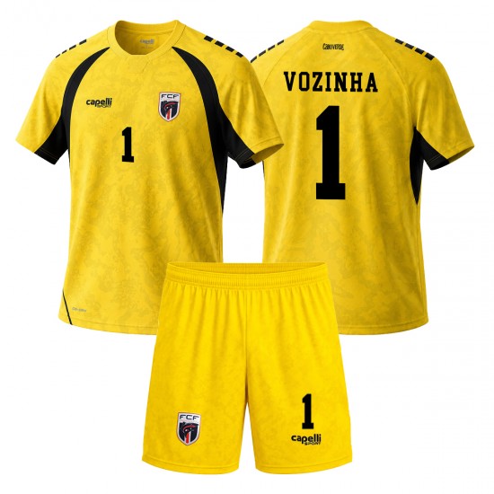 Maillot Cape Verde Vozinha 1 Extérieur Tenue pour Enfant Coupe du Monde 2026 Manche Courte