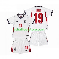 Maillot Angleterre Eberechi Eze 19 Domicile Tenue pour Enfant Coupe du Monde 2026 Manche Courte
