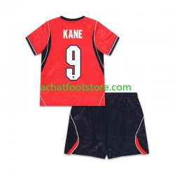 Maillot Angleterre Harry Kane 9 Extérieur Tenue pour Enfant Coupe du Monde 2026 Manche Courte