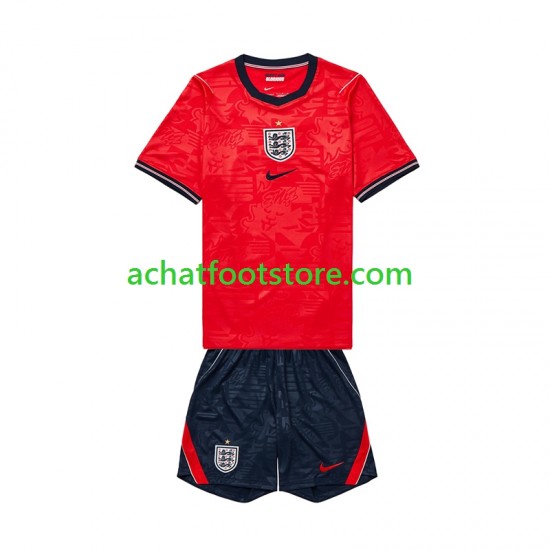 Maillot Angleterre Extérieur Tenue pour Enfant Coupe du Monde 2026 Manche Courte