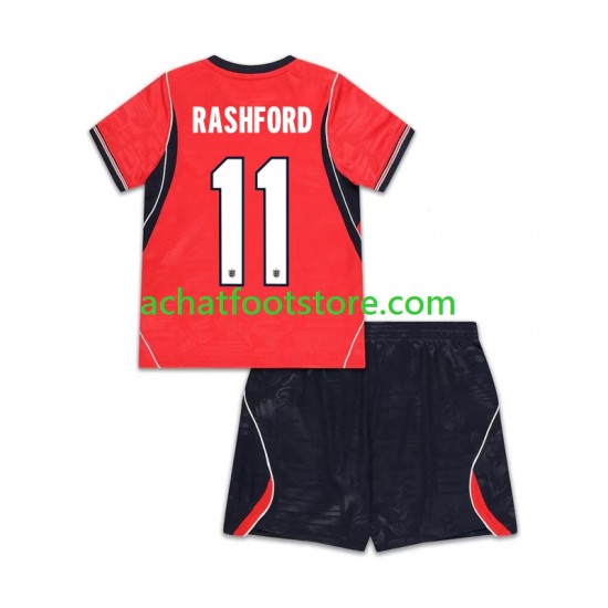 Maillot Angleterre Marcus Rashford 11 Extérieur Tenue pour Enfant Coupe du Monde 2026 Manche Courte