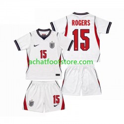 Maillot Angleterre Morgan Rogers 15 Domicile Tenue pour Enfant Coupe du Monde 2026 Manche Courte