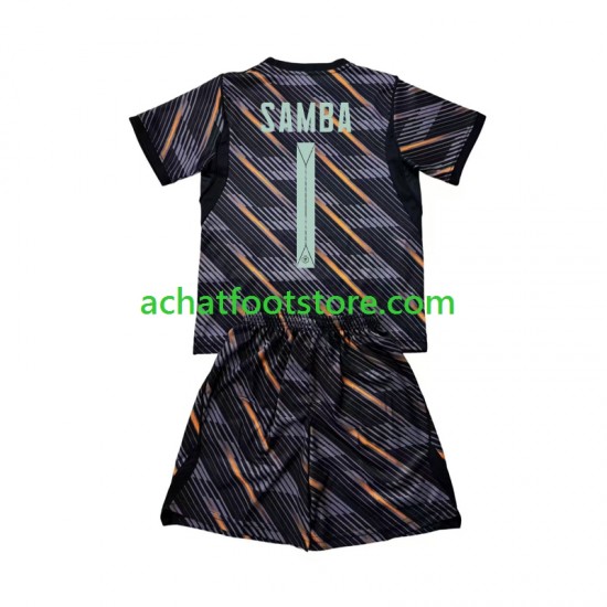 Maillot France Brice Samba 1 Gardien Domicile Tenue pour Enfant Coupe du Monde 2026 Manche Courte