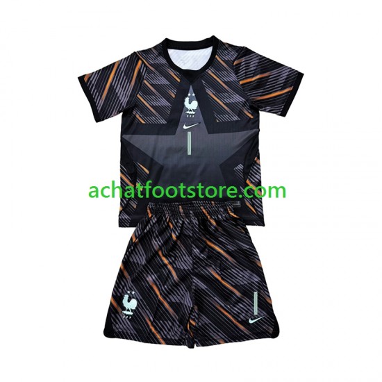 Maillot France Brice Samba 1 Gardien Domicile Tenue pour Enfant Coupe du Monde 2026 Manche Courte