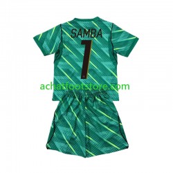 Maillot France Brice Samba 1 Gardien 3ème Tenue pour Enfant Coupe du Monde 2026 Manche Courte