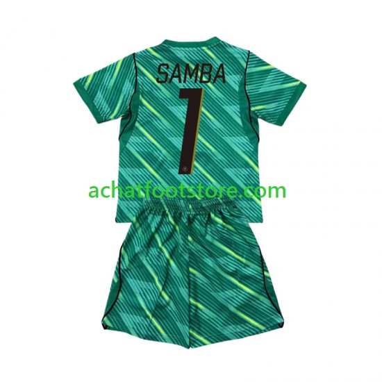 Maillot France Brice Samba 1 Gardien 3ème Tenue pour Enfant Coupe du Monde 2026 Manche Courte