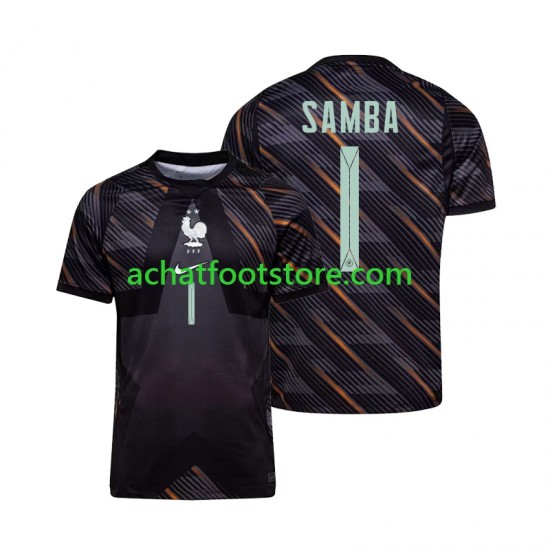 Maillot France Brice Samba 1 Gardien Domicile Tenue pour Homme Coupe du Monde 2026 Manche Courte