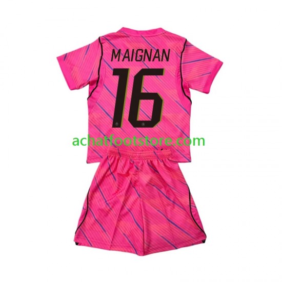 Maillot France Mike Maignan 16 Gardien Extérieur Tenue pour Enfant Coupe du Monde 2026 Manche Courte