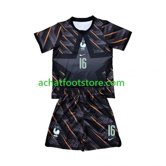 Maillot France Mike Maignan 16 Gardien Domicile Tenue pour Enfant Coupe du Monde 2026 Manche Courte