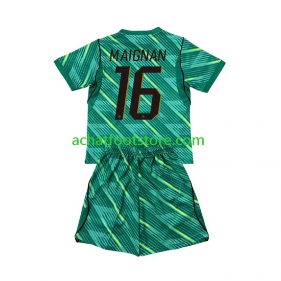 Maillot France Mike Maignan 16 Gardien 3ème Tenue pour Enfant Coupe du Monde 2026 Manche Courte