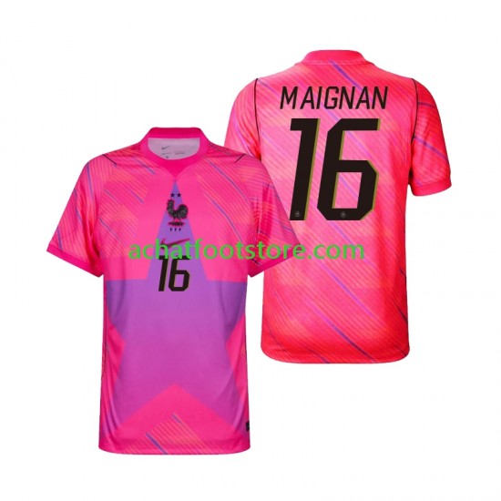 Maillot France Mike Maignan 16 Gardien Extérieur Tenue pour Homme Coupe du Monde 2026 Manche Courte