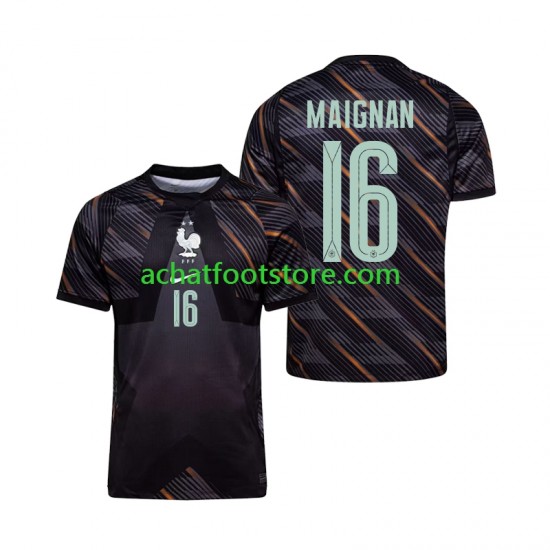 Maillot France Mike Maignan 16 Gardien Domicile Tenue pour Homme Coupe du Monde 2026 Manche Courte