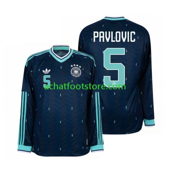 Maillot Allemagne Aleksandar Pavlovic 5 Extérieur Tenue pour Homme Coupe du Monde 2026 Manche Longue