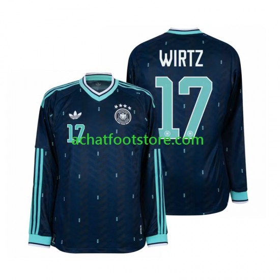 Maillot Allemagne Florian Wirtz 17 Extérieur Tenue pour Homme Coupe du Monde 2026 Manche Longue