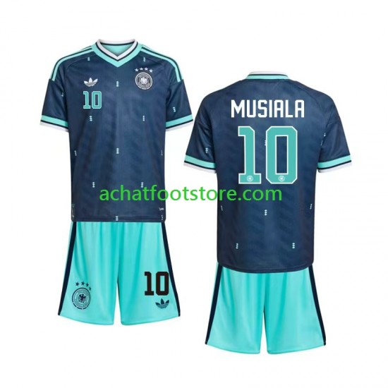 Maillot Allemagne Jamal Musiala 10 Extérieur Tenue pour Enfant Coupe du Monde 2026 Manche Courte