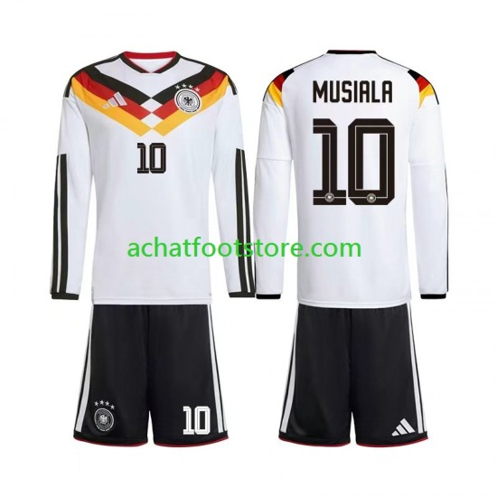 Maillot Allemagne Jamal Musiala 10 Domicile Tenue pour Enfant Coupe du Monde 2026 Manche Longue