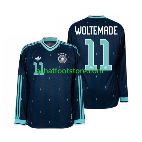 Maillot Allemagne Nick Woltemade 11 Extérieur Tenue pour Homme Coupe du Monde 2026 Manche Longue
