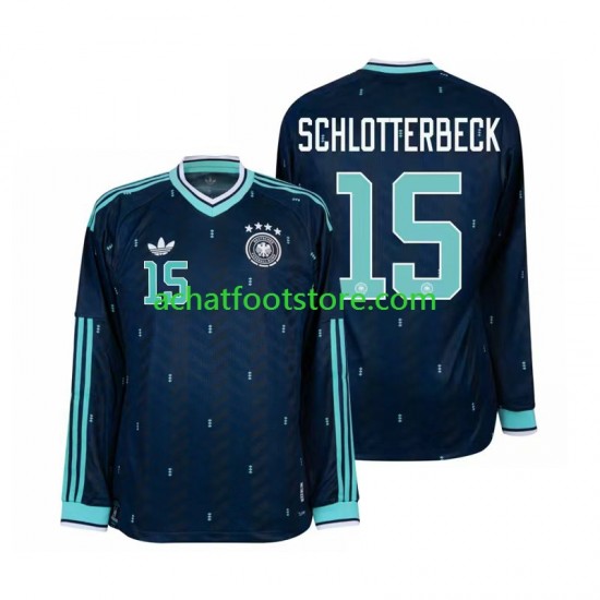 Maillot Allemagne Nico Schlotterbeck 15 Extérieur Tenue pour Homme Coupe du Monde 2026 Manche Longue