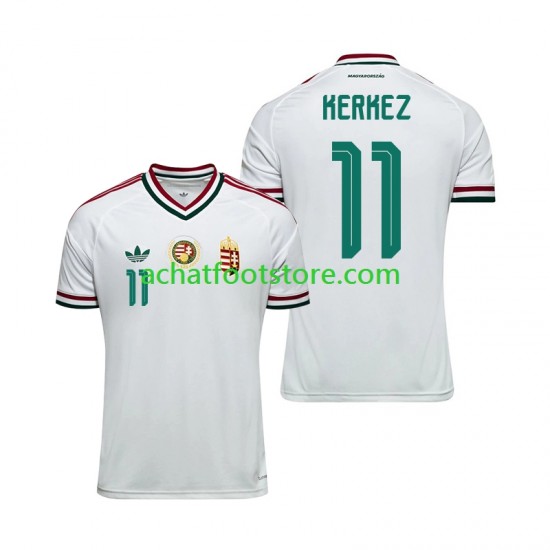 Maillot Hongrie Milos Kerkez 11 Extérieur Tenue pour Homme Coupe du Monde 2026 Manche Courte