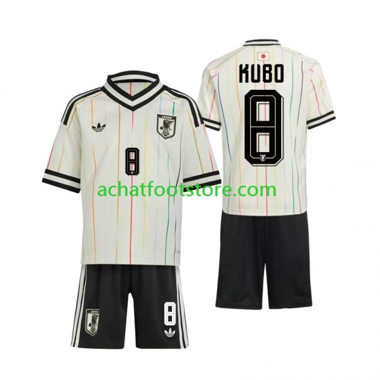 Maillot Japon Kubo 8 Extérieur Tenue pour Enfant Coupe du Monde 2026 Manche Courte