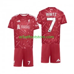 Maillot Liverpool Florian Wirtz 7 Domicile Tenue pour Enfant 2026-2027 Manche Courte
