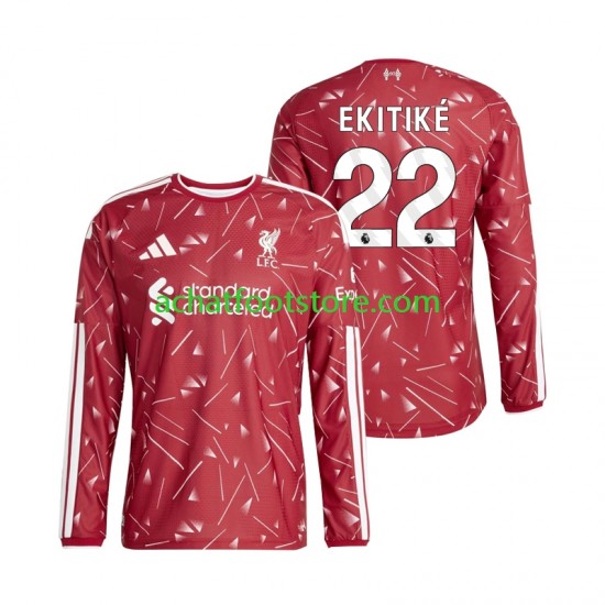 Maillot Liverpool Hugo Ekitike 22 Domicile Tenue pour Homme 2026-2027 Manche Longue