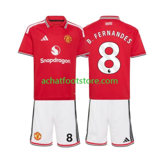 Maillot Manchester United Bruno Fernandes 8 Domicile Tenue pour Enfant 2026-2027 Manche Courte